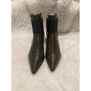 Dark Green Pointy Boots